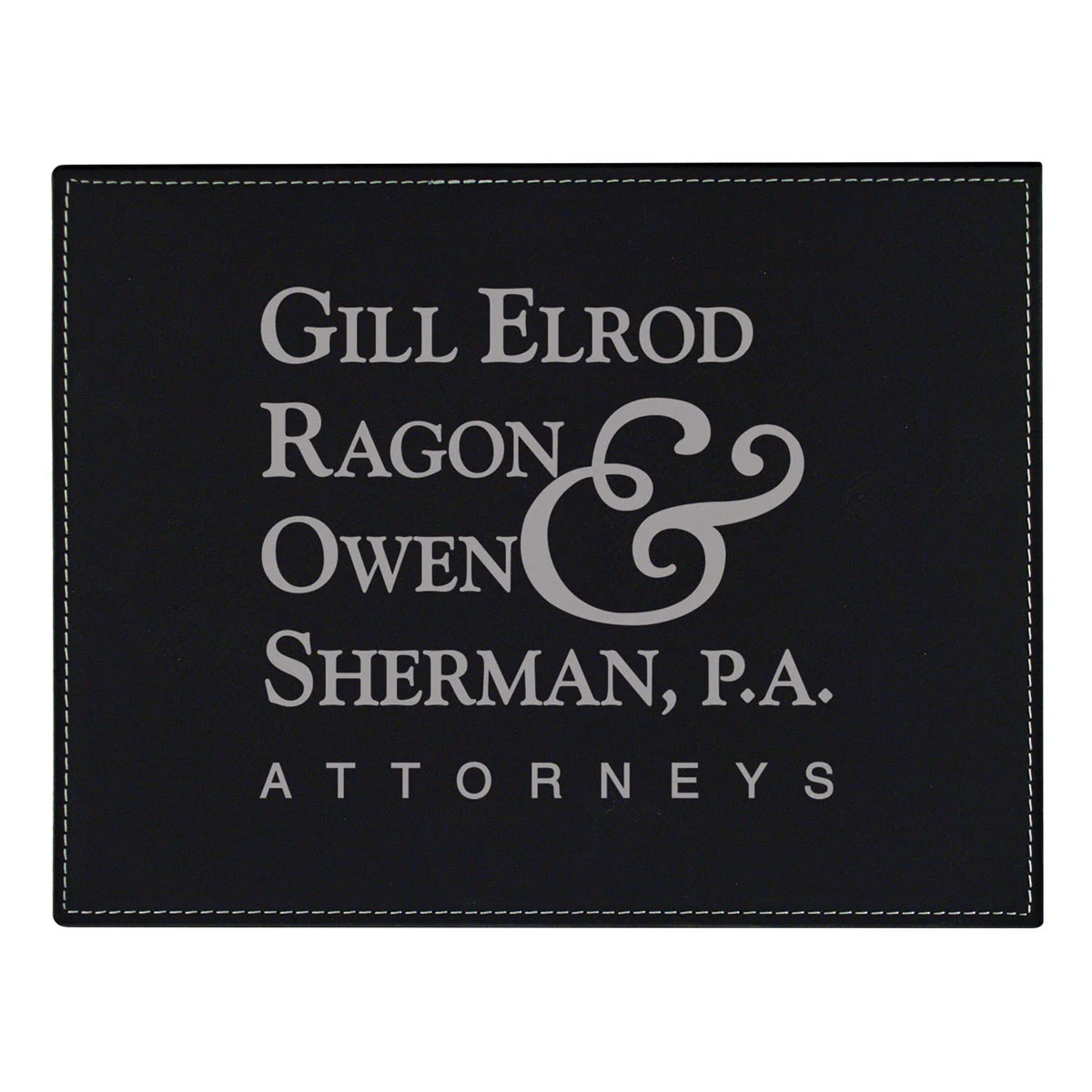 Leatherette Plaque 1