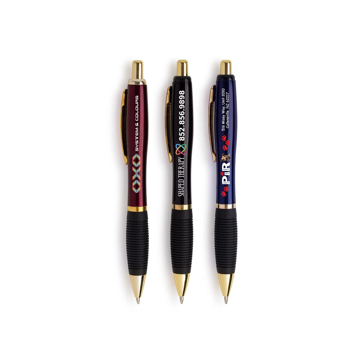 Small Batch -El-Gripper Click Pen - Gold Accents 1