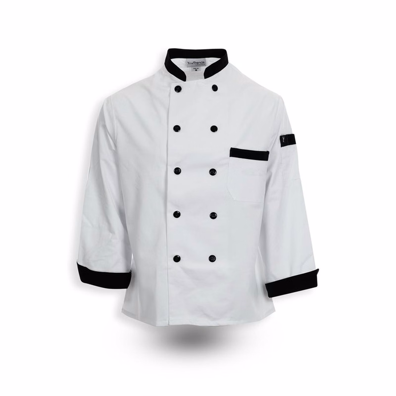 Black Trim Chef Coat