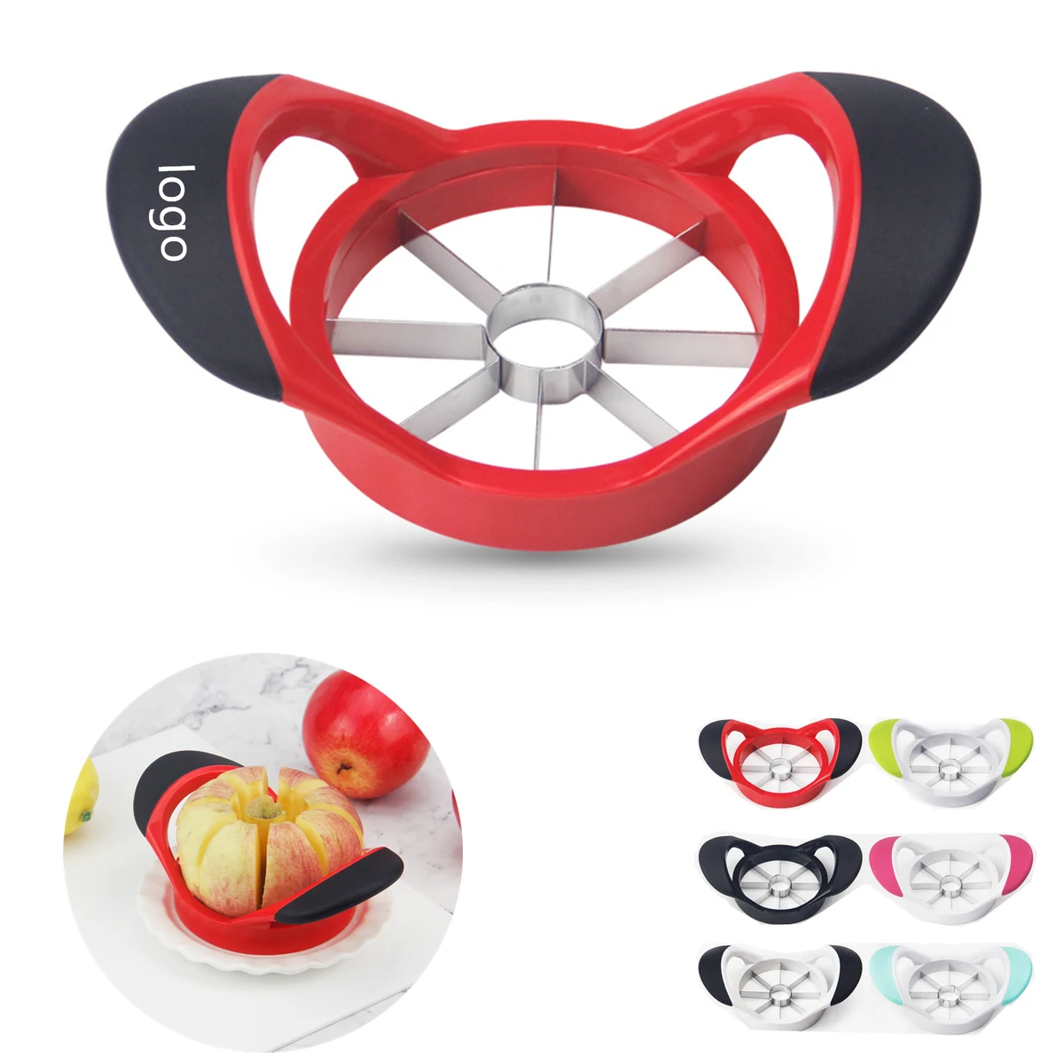 Apple Slicer Corer Cutter Divider with 8 Stainless Blades 1