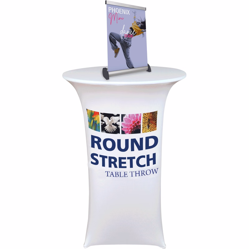 Phoenix Mini 1 Pole Silver Retractable Banner Stand