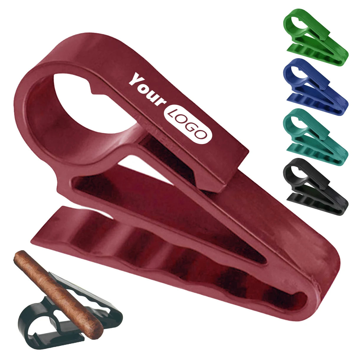 Plastic Durable Golfer Cigar Holder Grip Clip For On-Course Convenience 1
