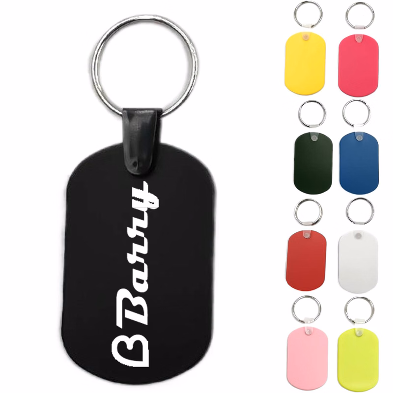 Soft Oval PVC Plastic Key Tag