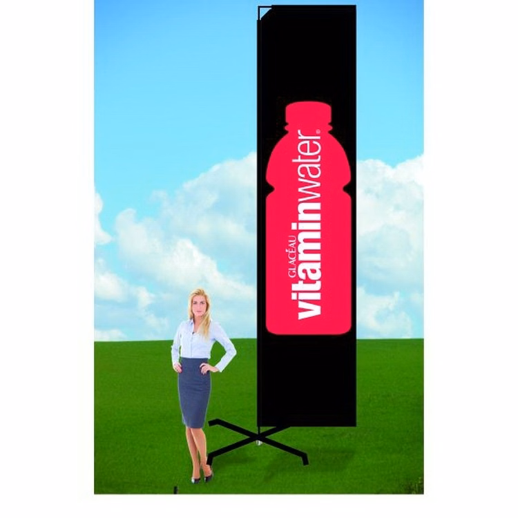 11ft Advertising Flag with X Stand-Double