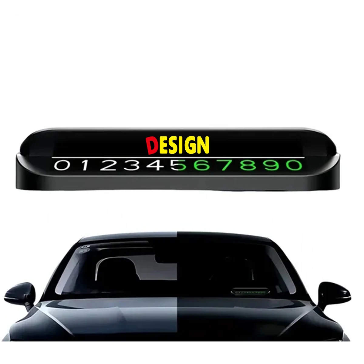 Car Parking Card Number Plate 1