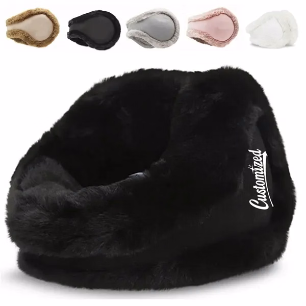 Custom Plush Faux Fur Winter Earmuffs — Cozy Corporate Cold-Weather Accessory