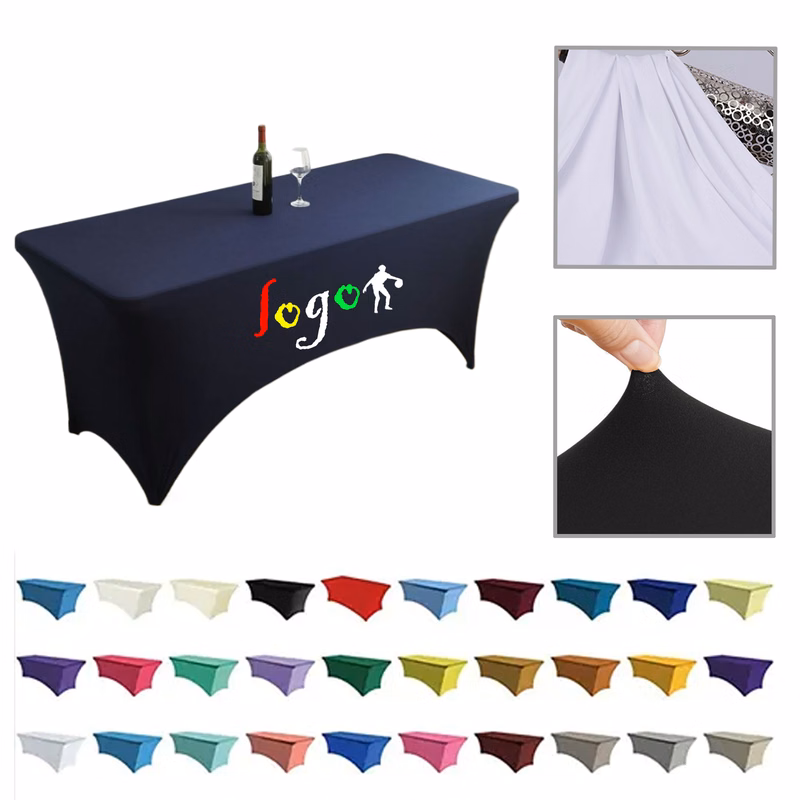 MOQ1 Premium 6FT Stretch Fit Table Cover for Events