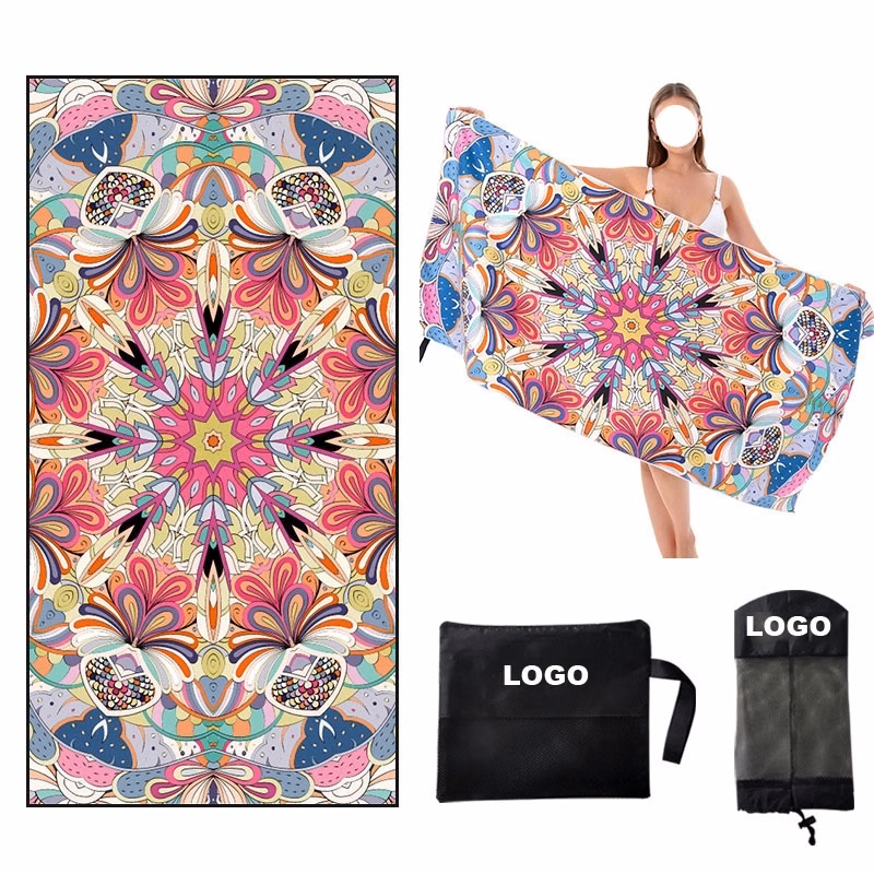 Custom Super Absorbent Sand Free Beach Towel