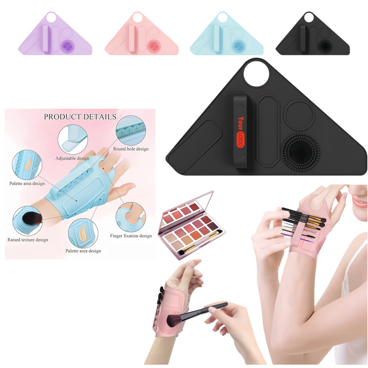 Multi-functional Silicone Makeup Assistance Wristband 1