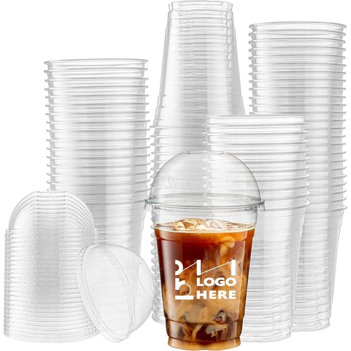 16oz Disposable Clear Plastic Cold Beverage Cup 1