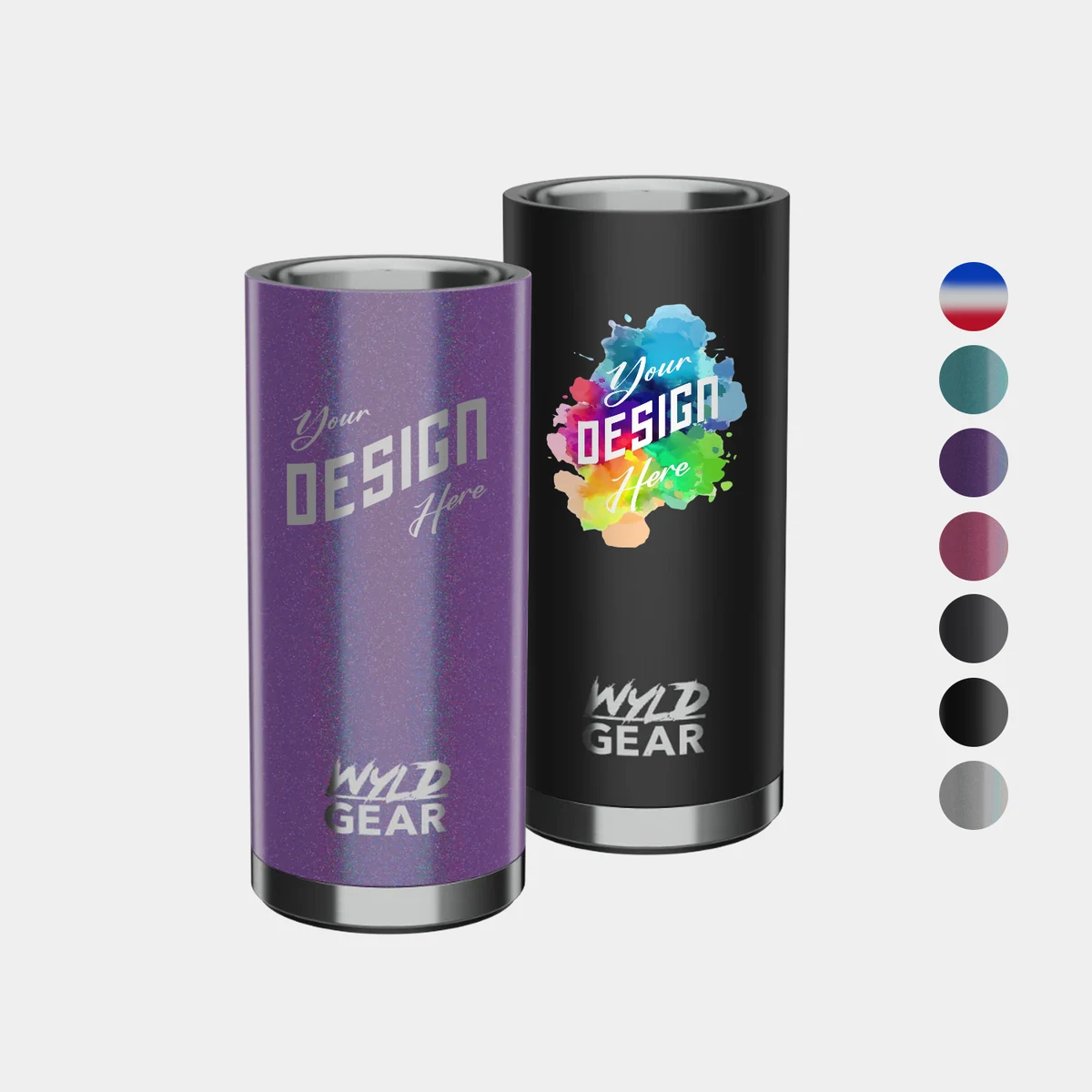 12 oz Wyld Gear® Stainless Steel Vacuum Insulated Slim Can 1