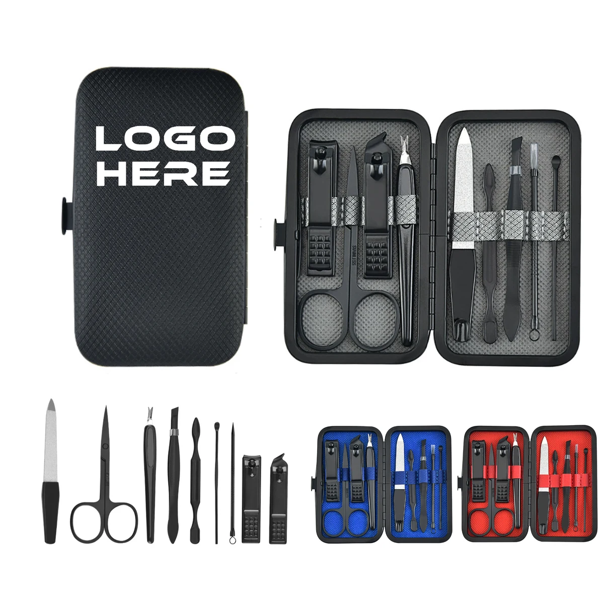 9-Piece Manicure Kit with Portable Case 1