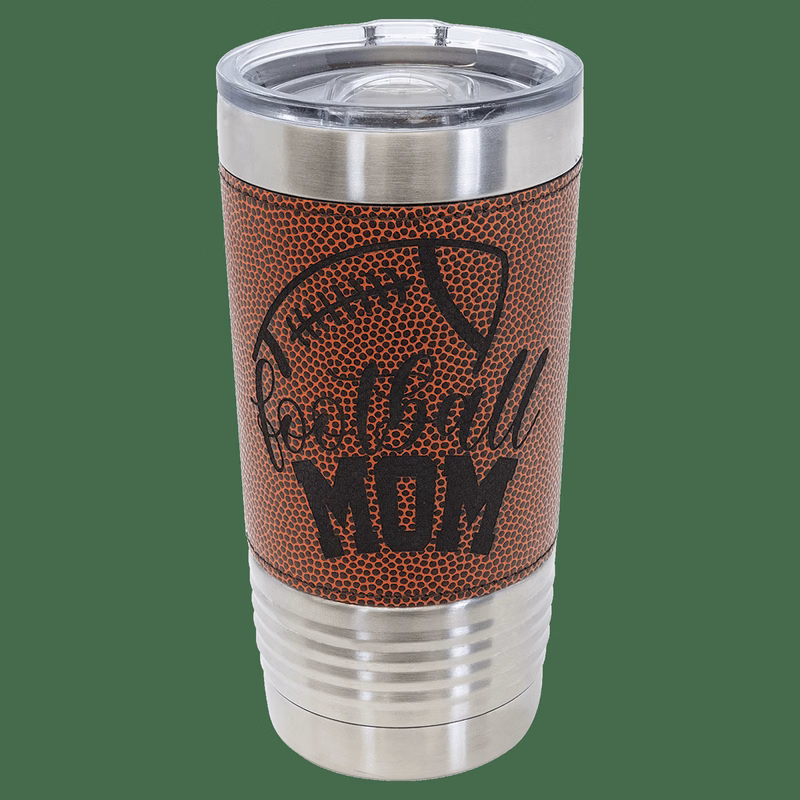 Polar Camel 20 oz Football Texture Tumbler with Slider Lid