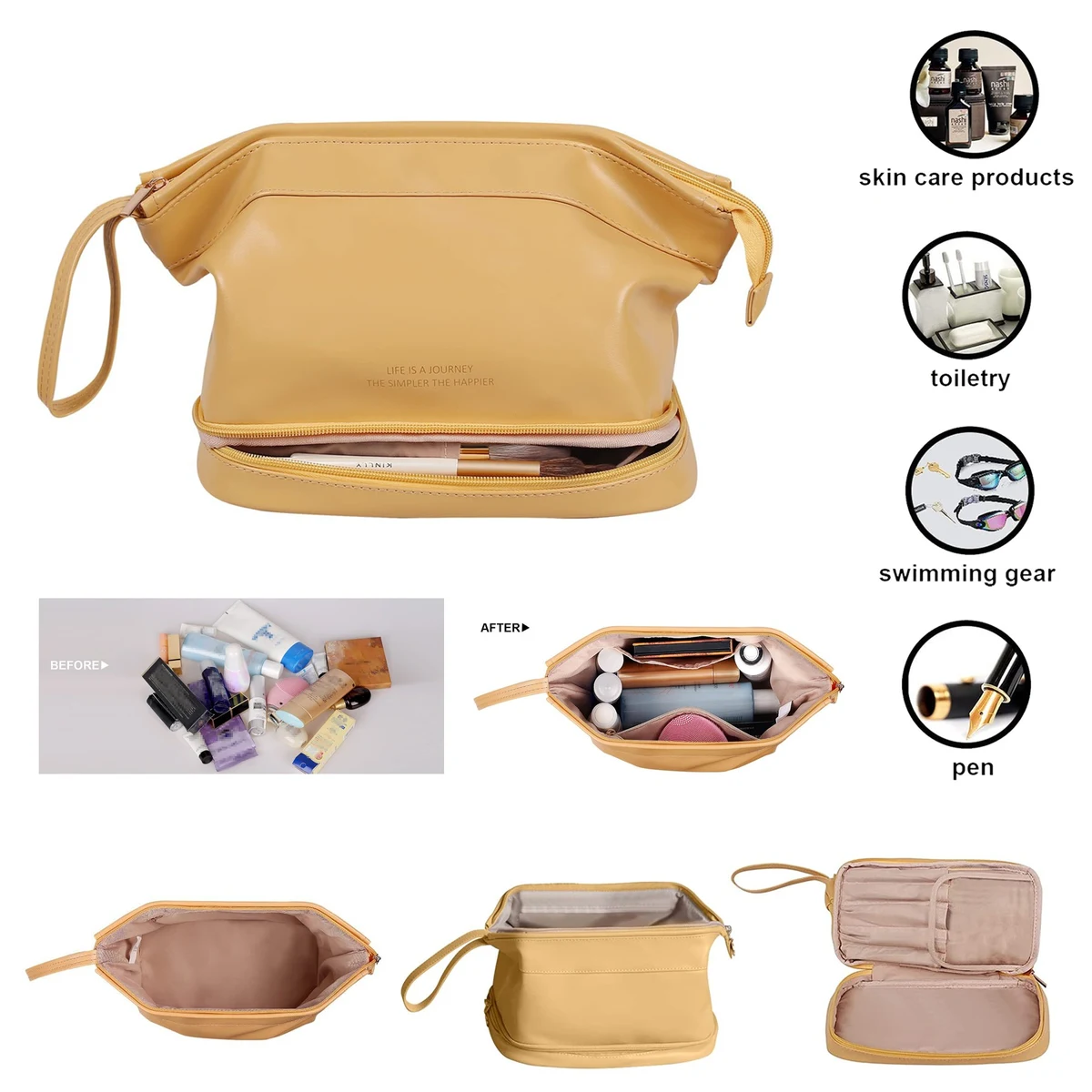 Waterproof Capacity Travel Cosmetic Bag 1