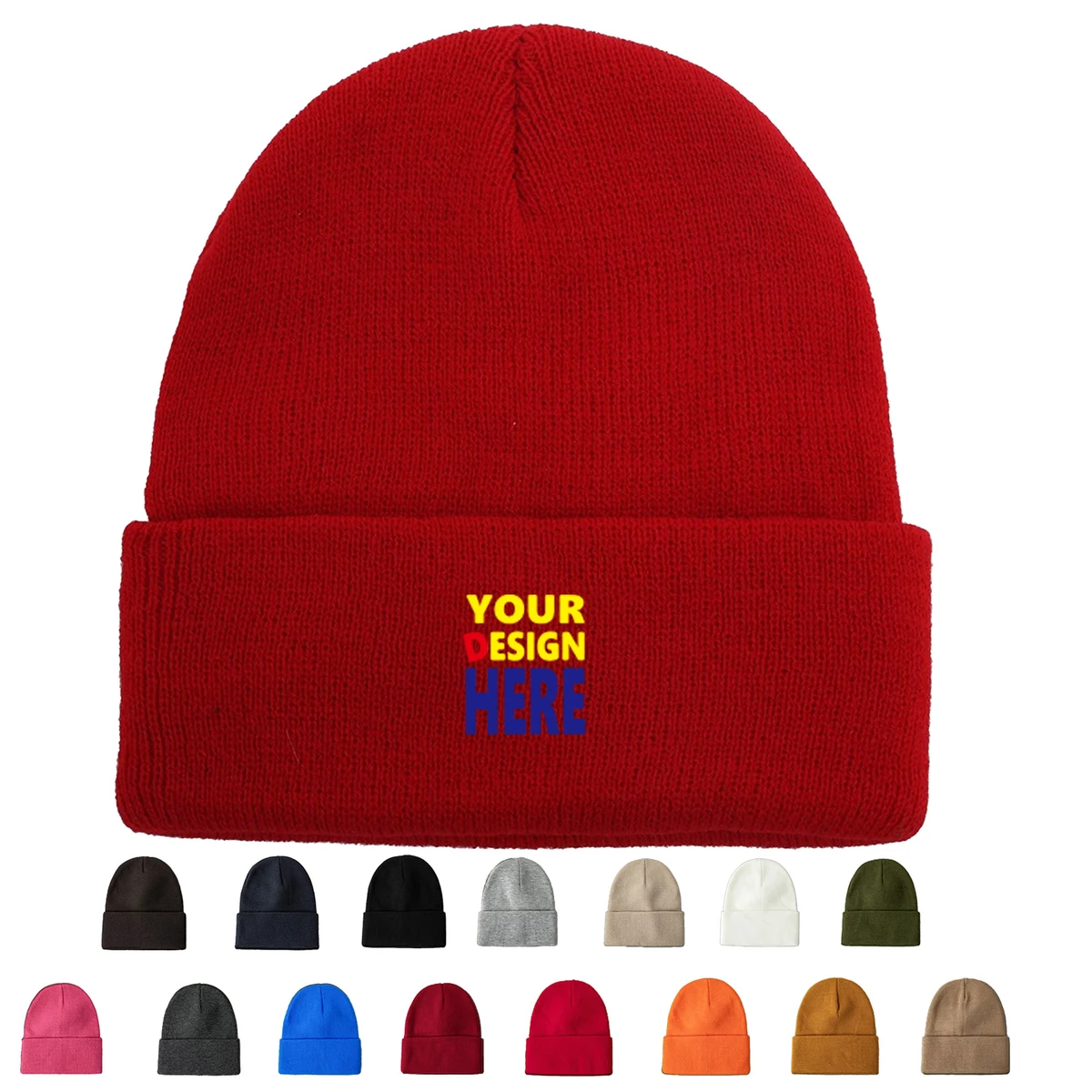 Custom Logo Knit Hat 1