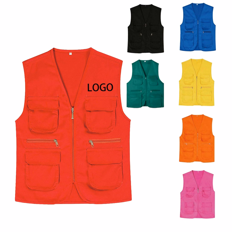 Multi - Pocket Polyester Volunteer Waistcoat