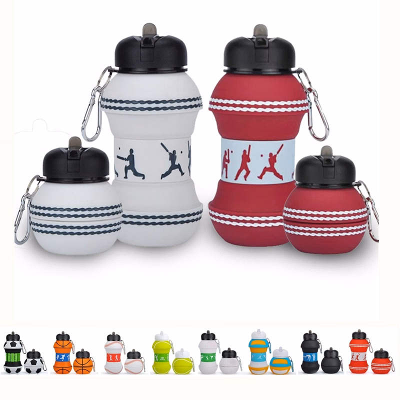 Custom Collapsible Cricket Sports Water Bottle