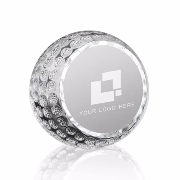 Crystal Golf Ball Paperweight