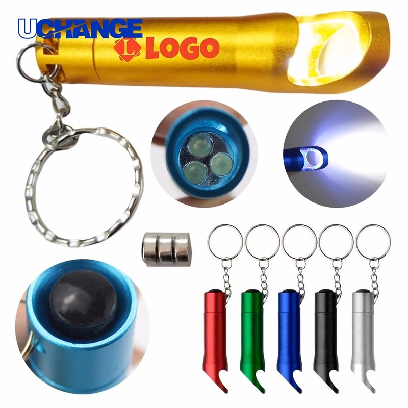 Flashlight Bottle Opener Keychain