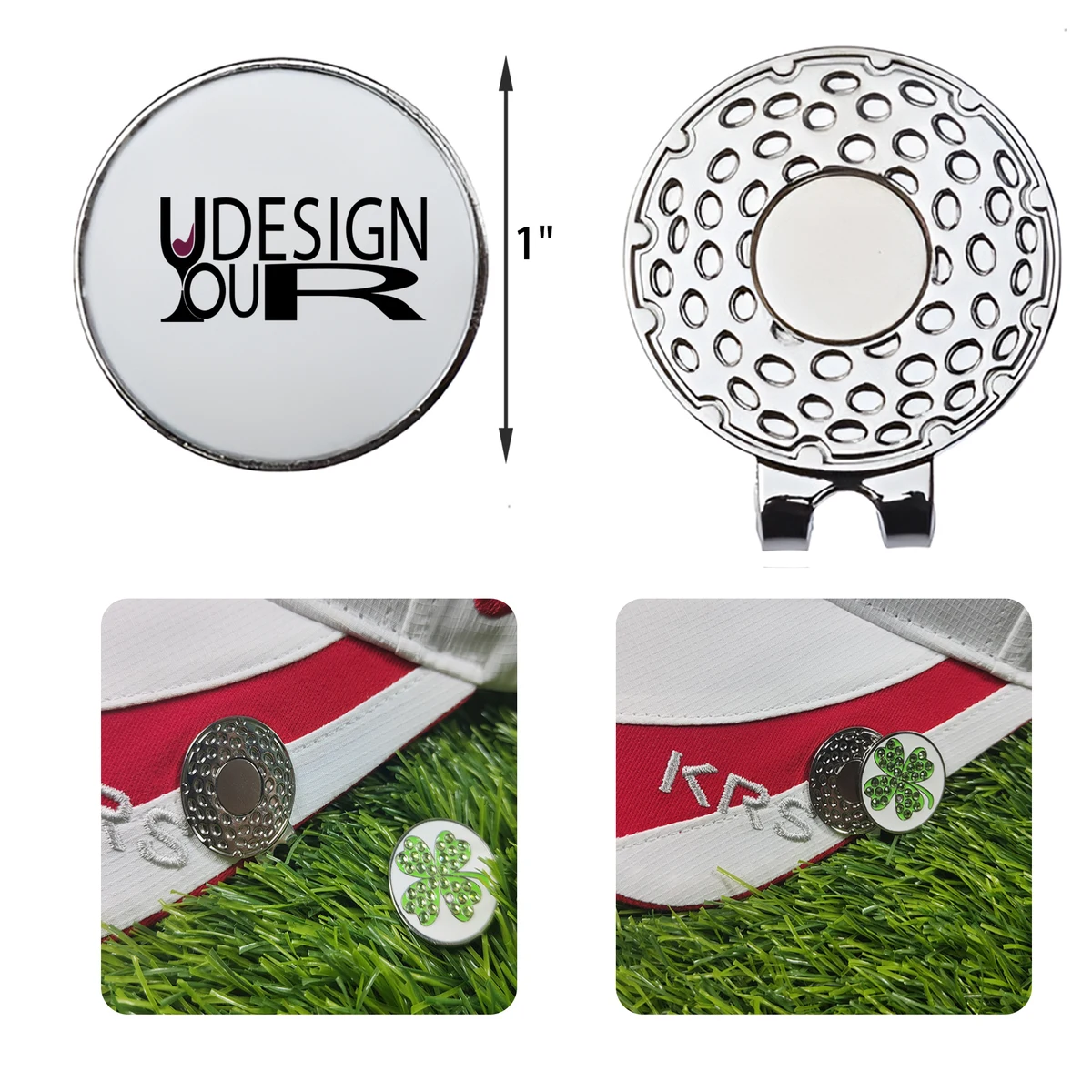 MOQ 50 PCS Lightweight Golf Magnetic Hat Clip 1