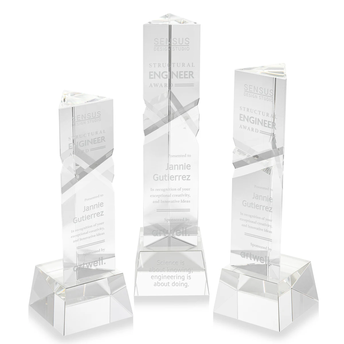 Oakham Award on Robson Base - Clear 1