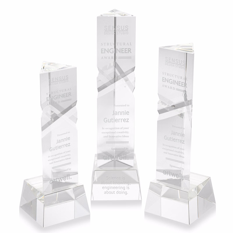 Oakham Award on Robson Base - Clear