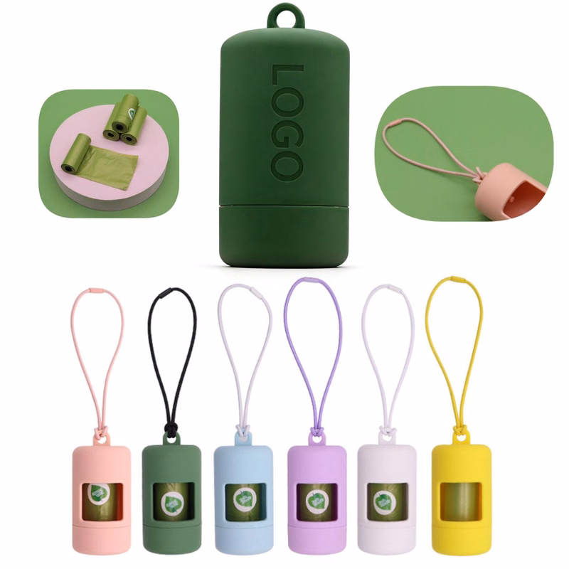 Leash-Attachable Poop Bag Dispenser