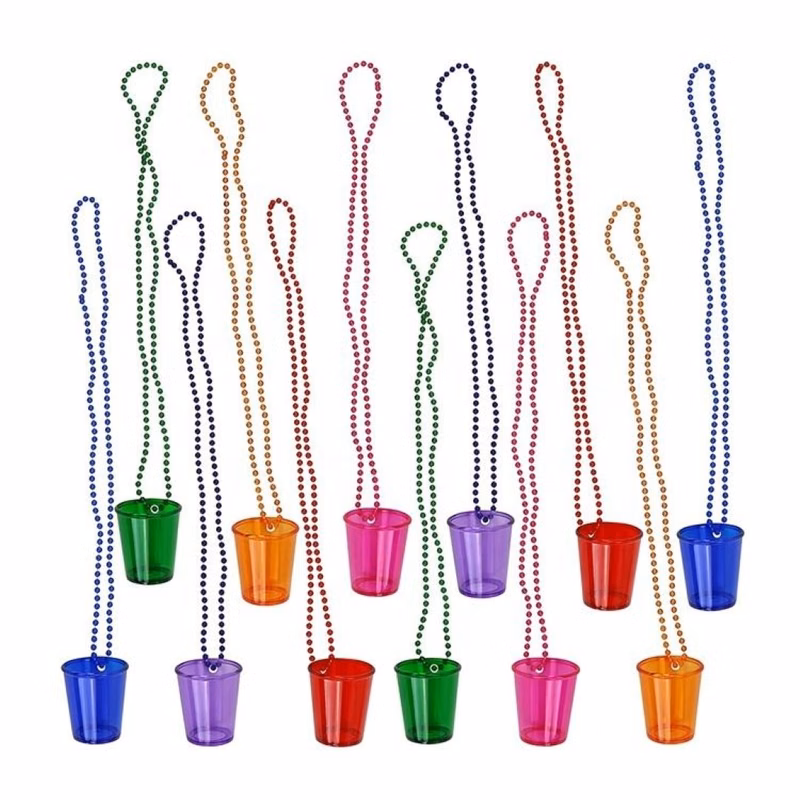 Shot Glass Beaded Necklace