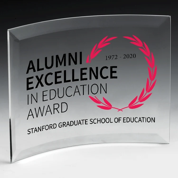 4 Colour Process Curved Standing Award 1