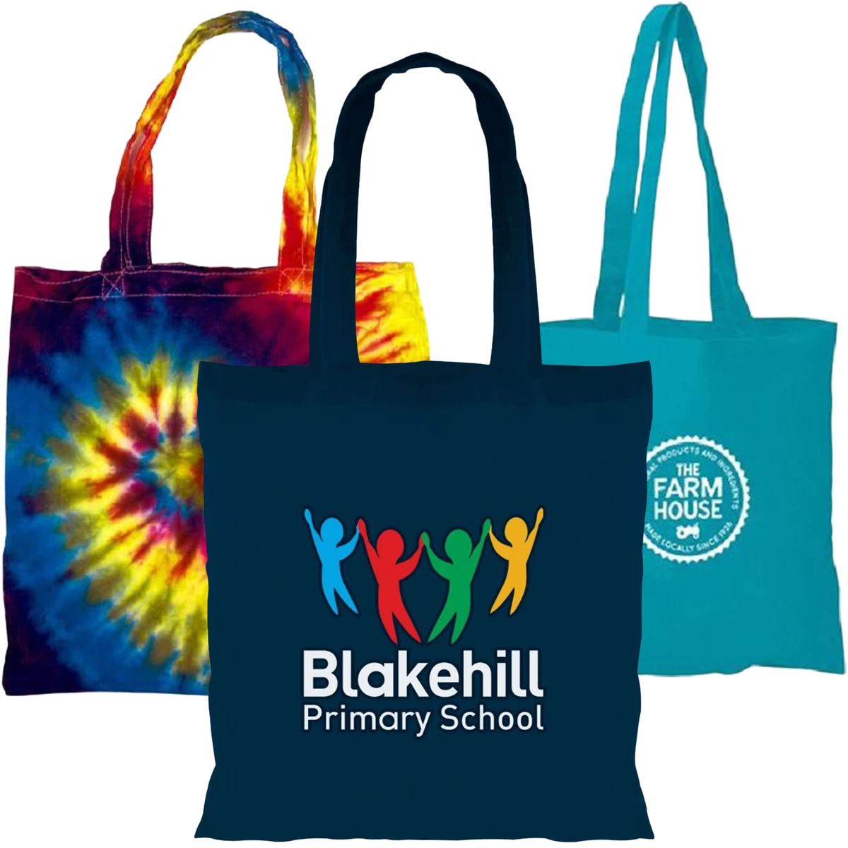 8"x 8" Shopping Cotton Tote bag Grocery Full Color Bags 1