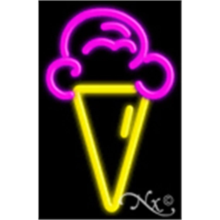 Ice Cream Logo Economic Neon Sign 1