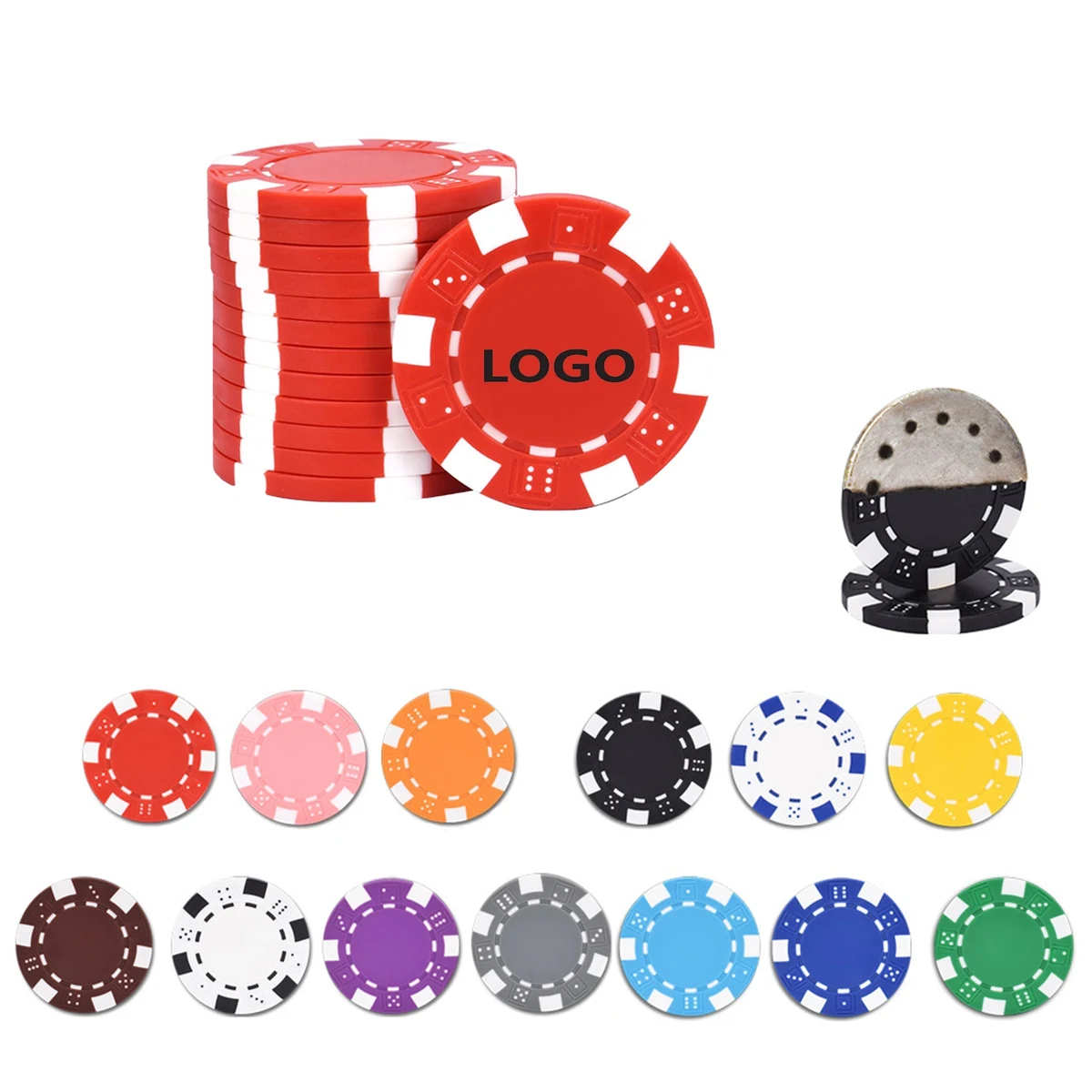 MOQ 100 Pcs ABS Poker Chip 1