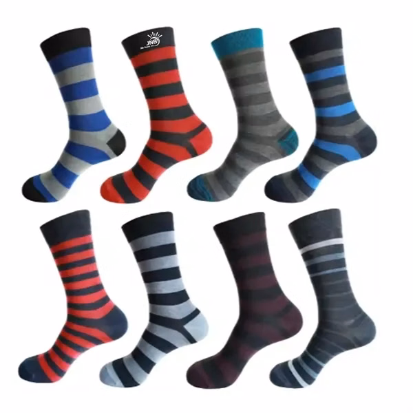 Athletic Striped Kids Socks