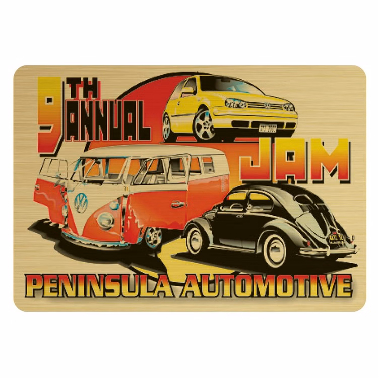 Industrial Sublimated Aluminum Plates (15-19 Sq. Inches)