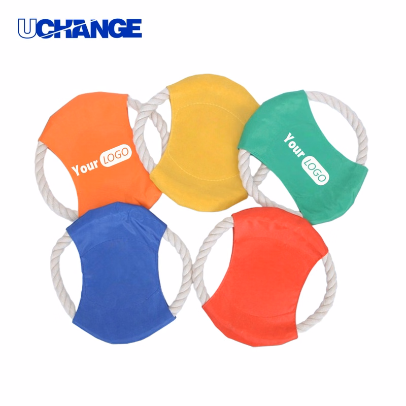 Pet Cotton Rope Flying Disc for Outdoor Training Play