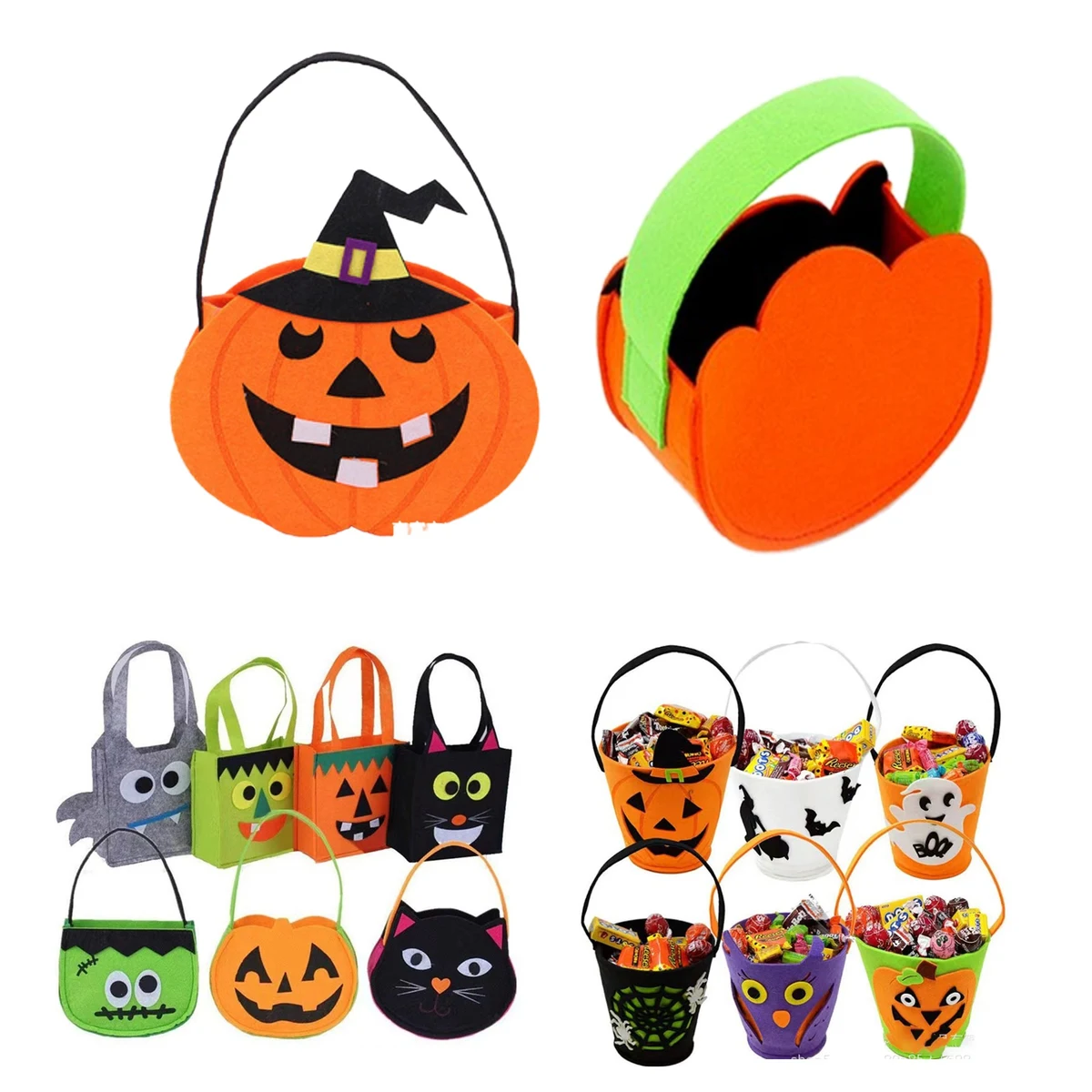 Halloween Trick or Treat Pumpkin Buckets 1