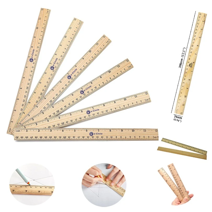12" Wooden Ruler 1