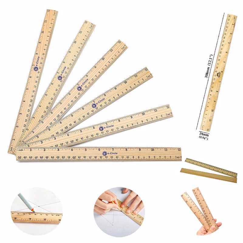 12" Wooden Ruler