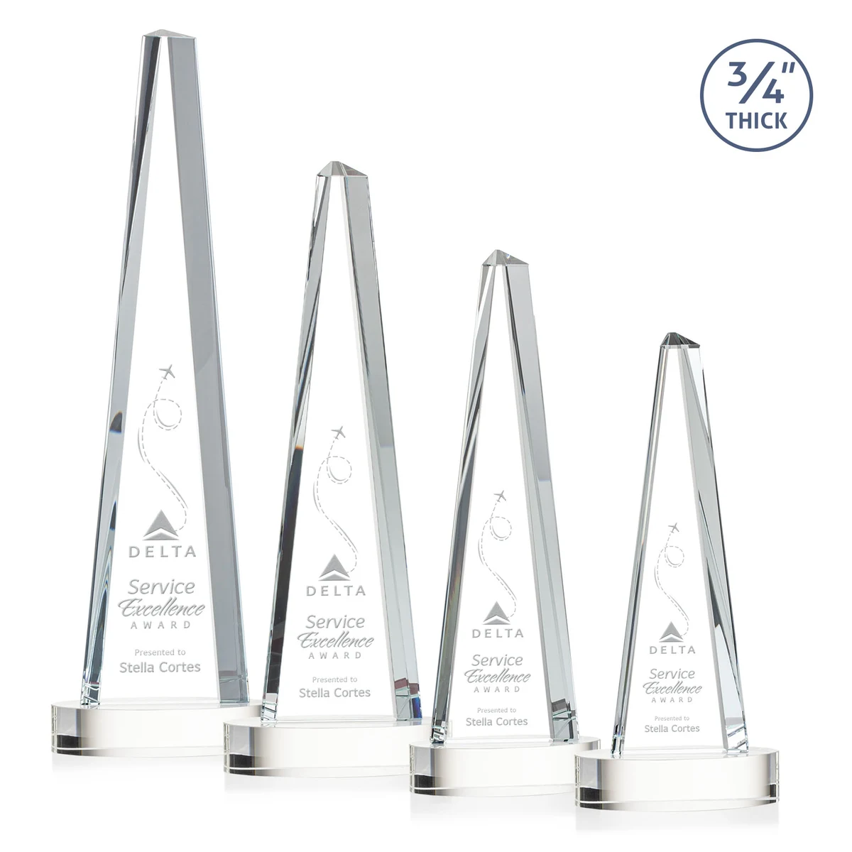 Majestic Tower Award on Alberton Base - Clear 1