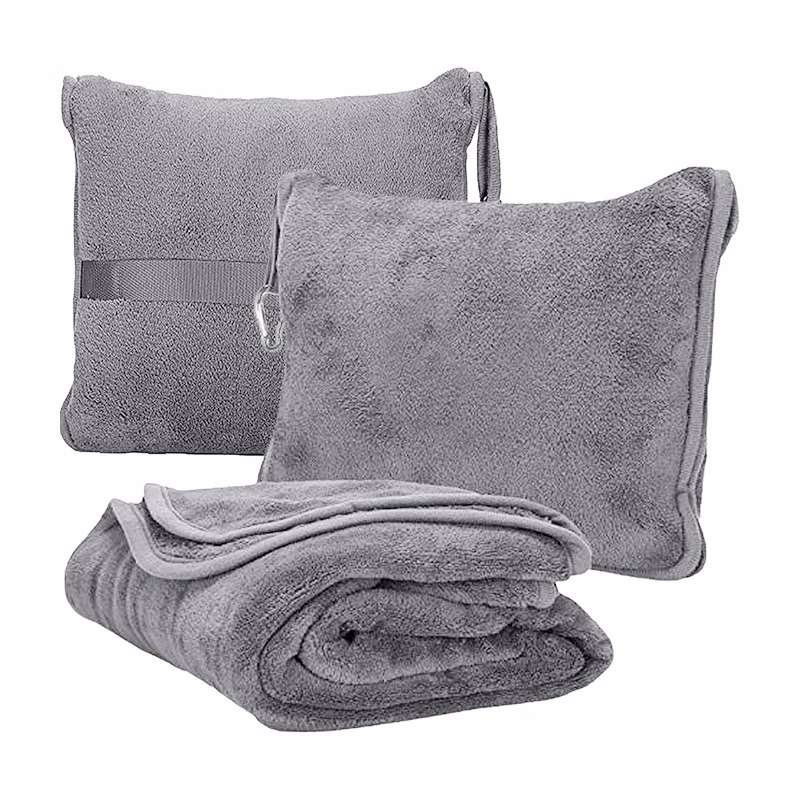 Premium Soft Long Travel Blanket Pillow