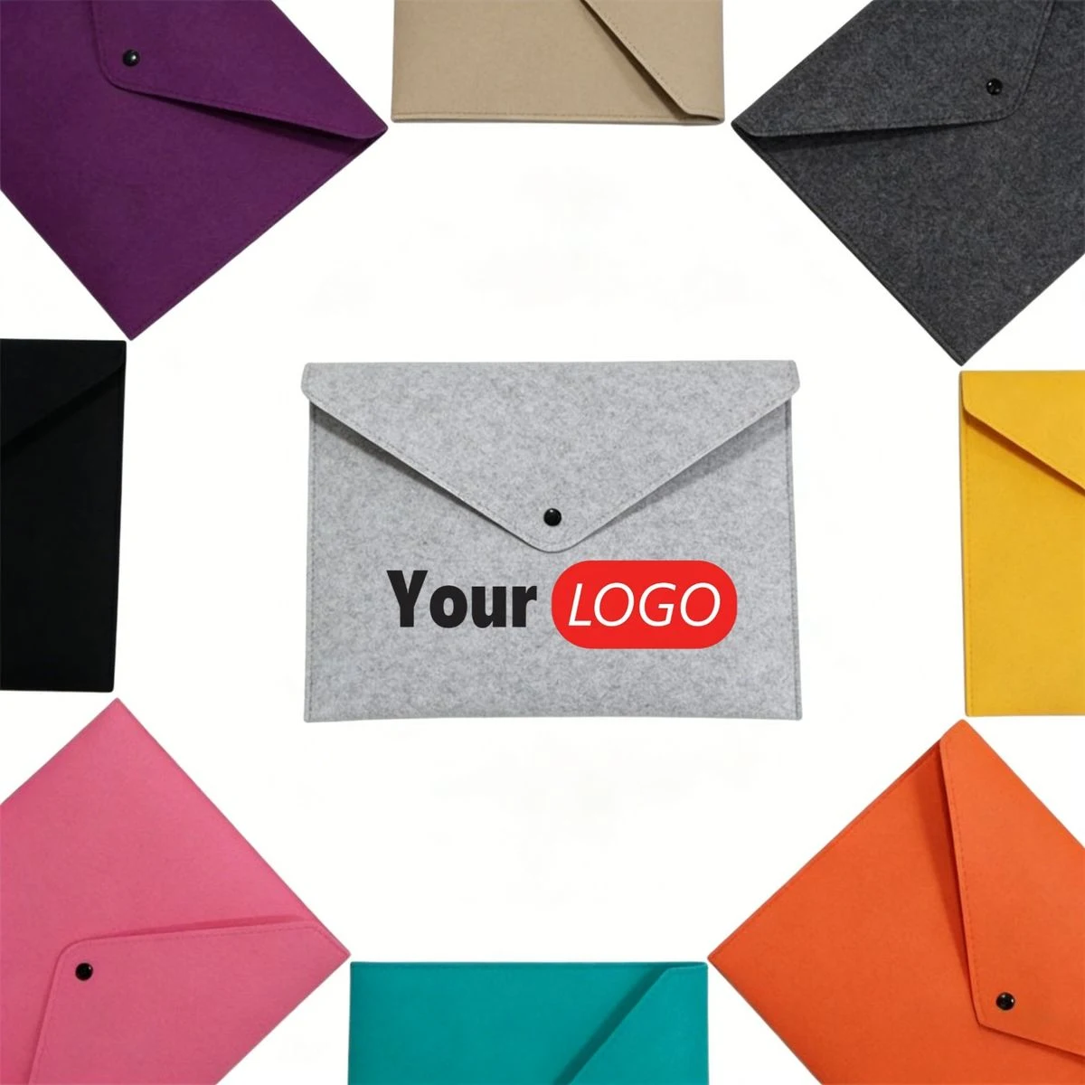 Vibrant Felt Document File Folder 1
