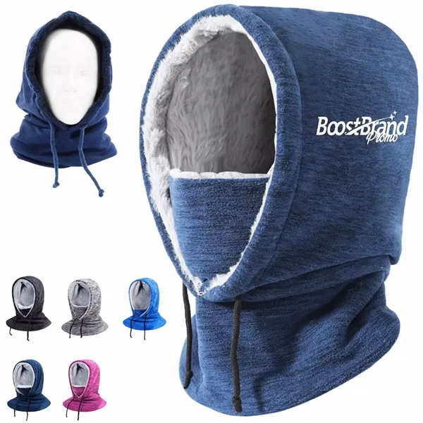 Custom Thermal Fleece Balaclava with Full Face Coverage — Winter Safety Gear