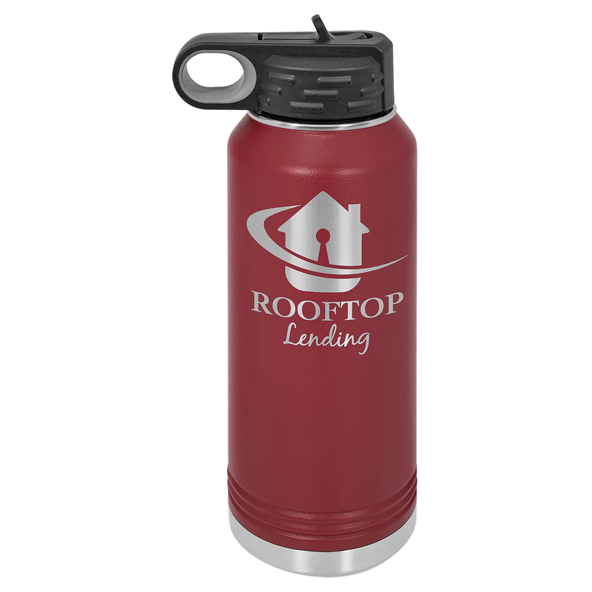Polar Camel 32 oz. Maroon Water Bottle 1