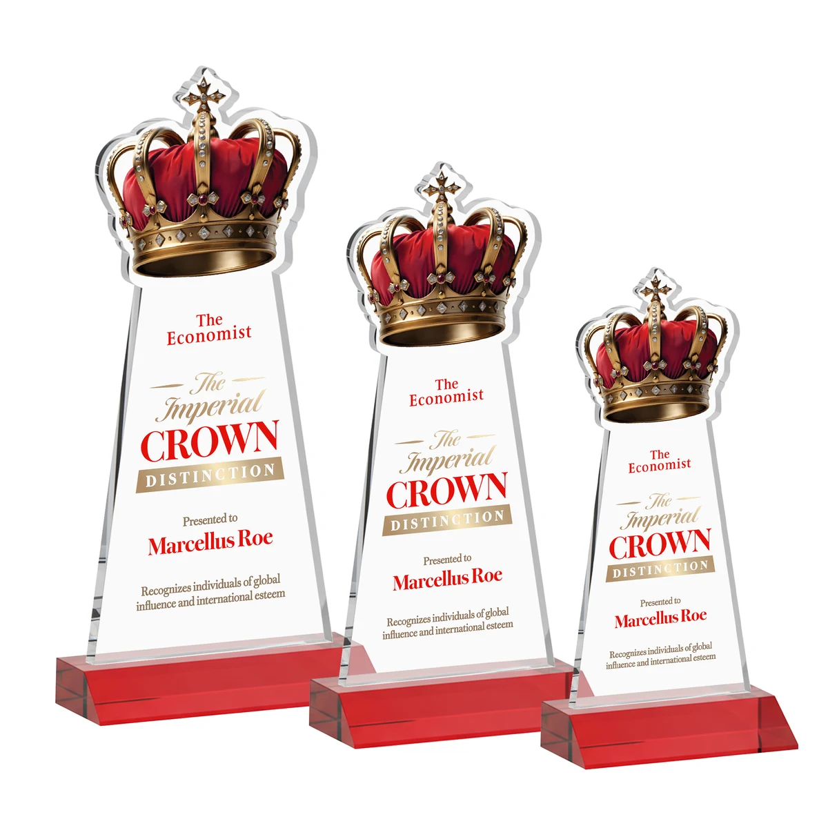 Crown VividPrint™ Award - Red 1