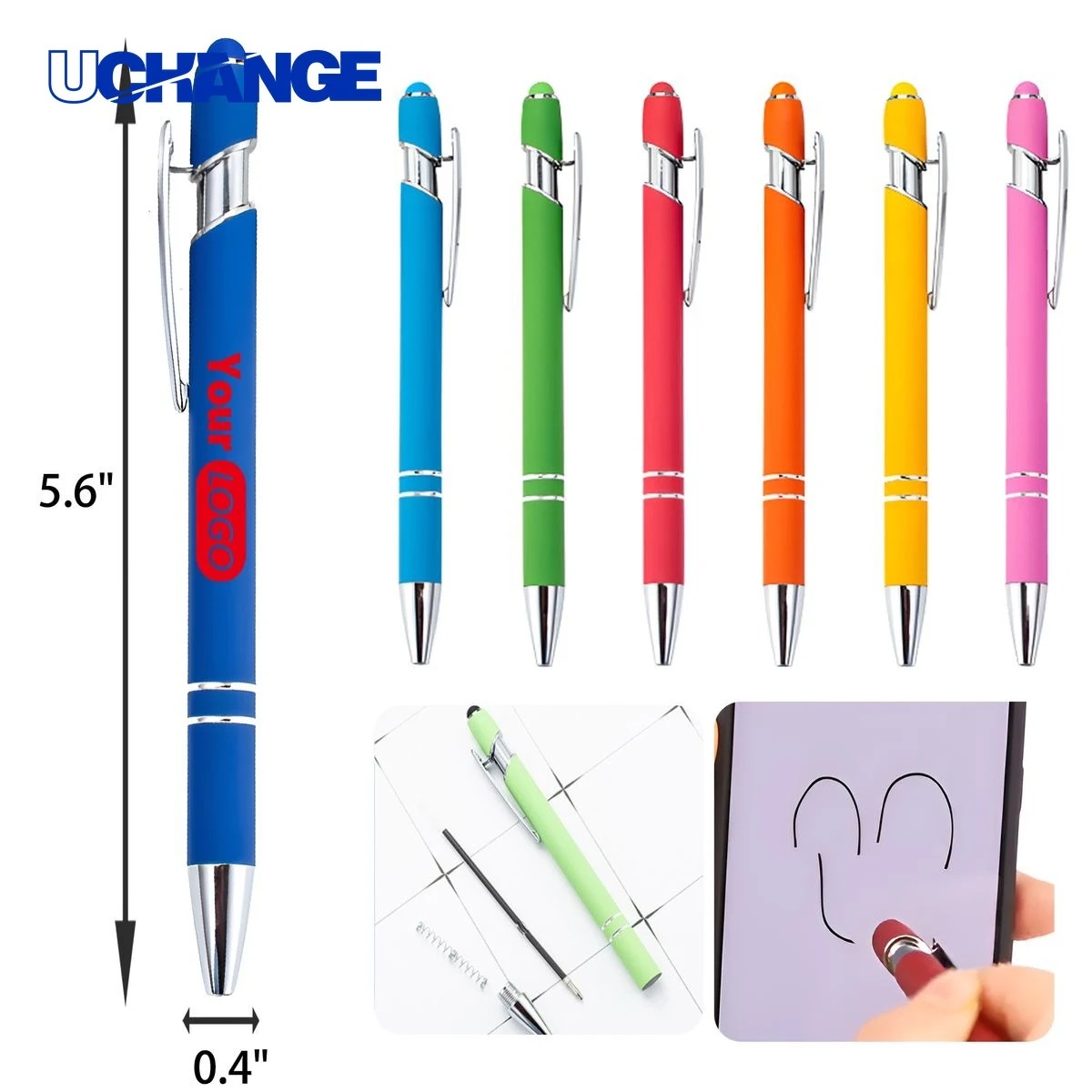Versatile Press Type Touch Stylus Metal Pen for Devices 1