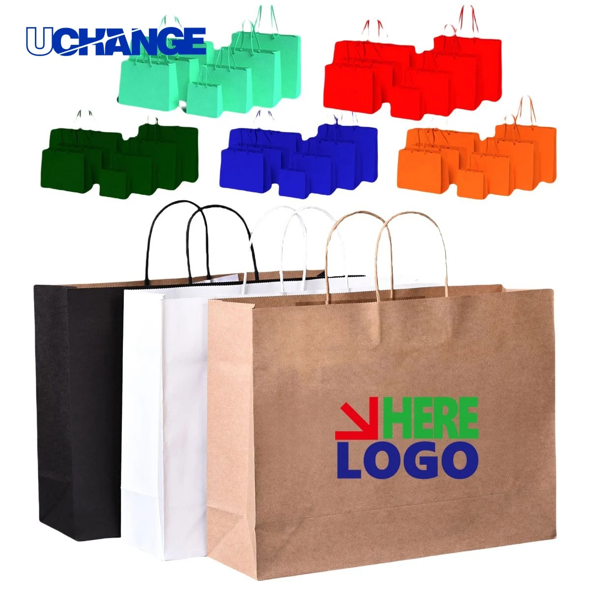 Biodegradable Kraft Shopping Bag 1