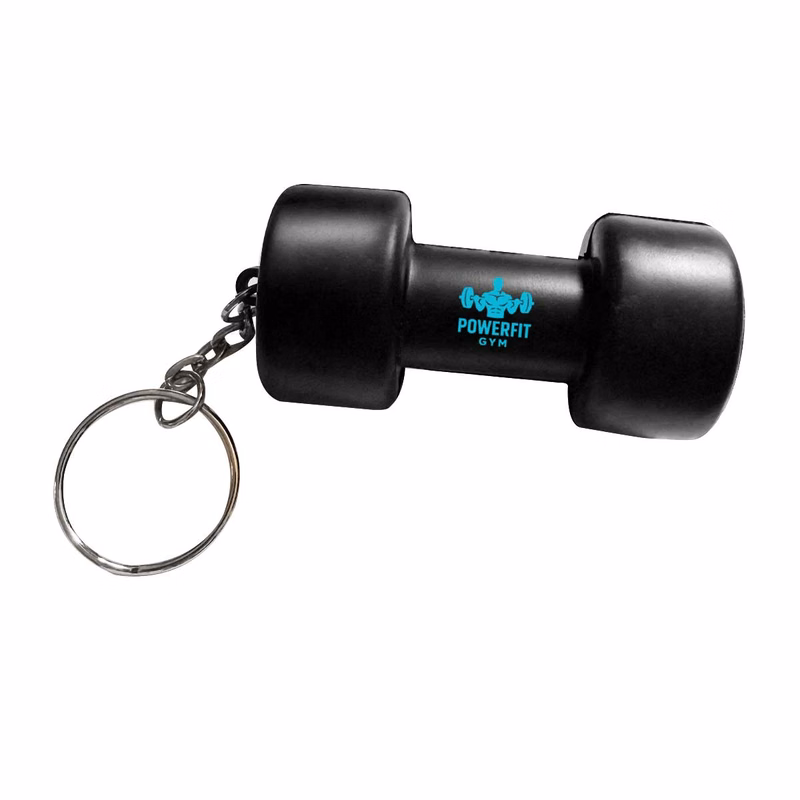 Dumbbell Stress Reliever Key Chain