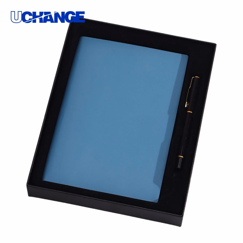 Faux Leather Journal Notebook Gift Set 8.3" By 5.7"