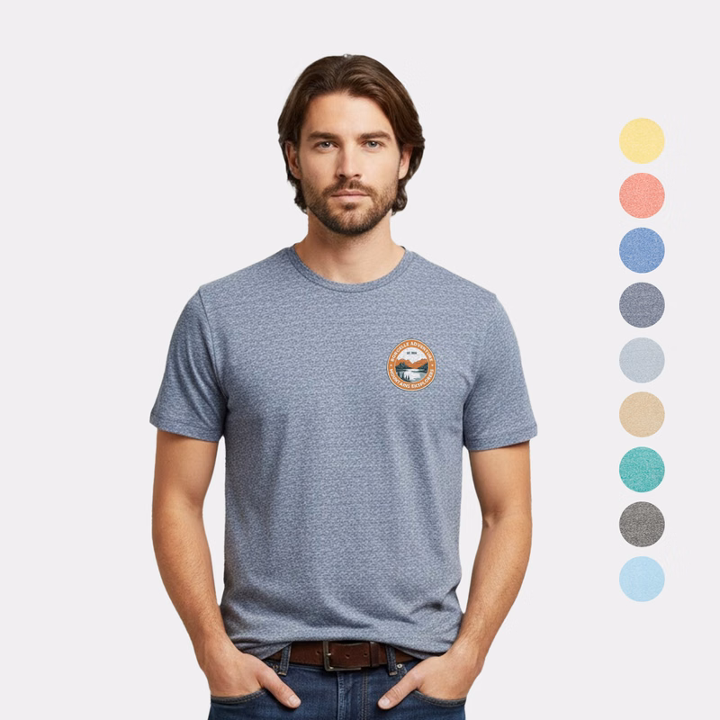 Bradley Snow Heather Ringspun Jersey Tee