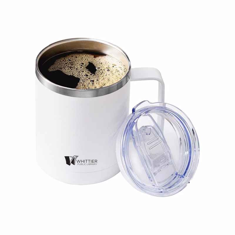 12oz Coffee Mug With Handle And Sliding Lid